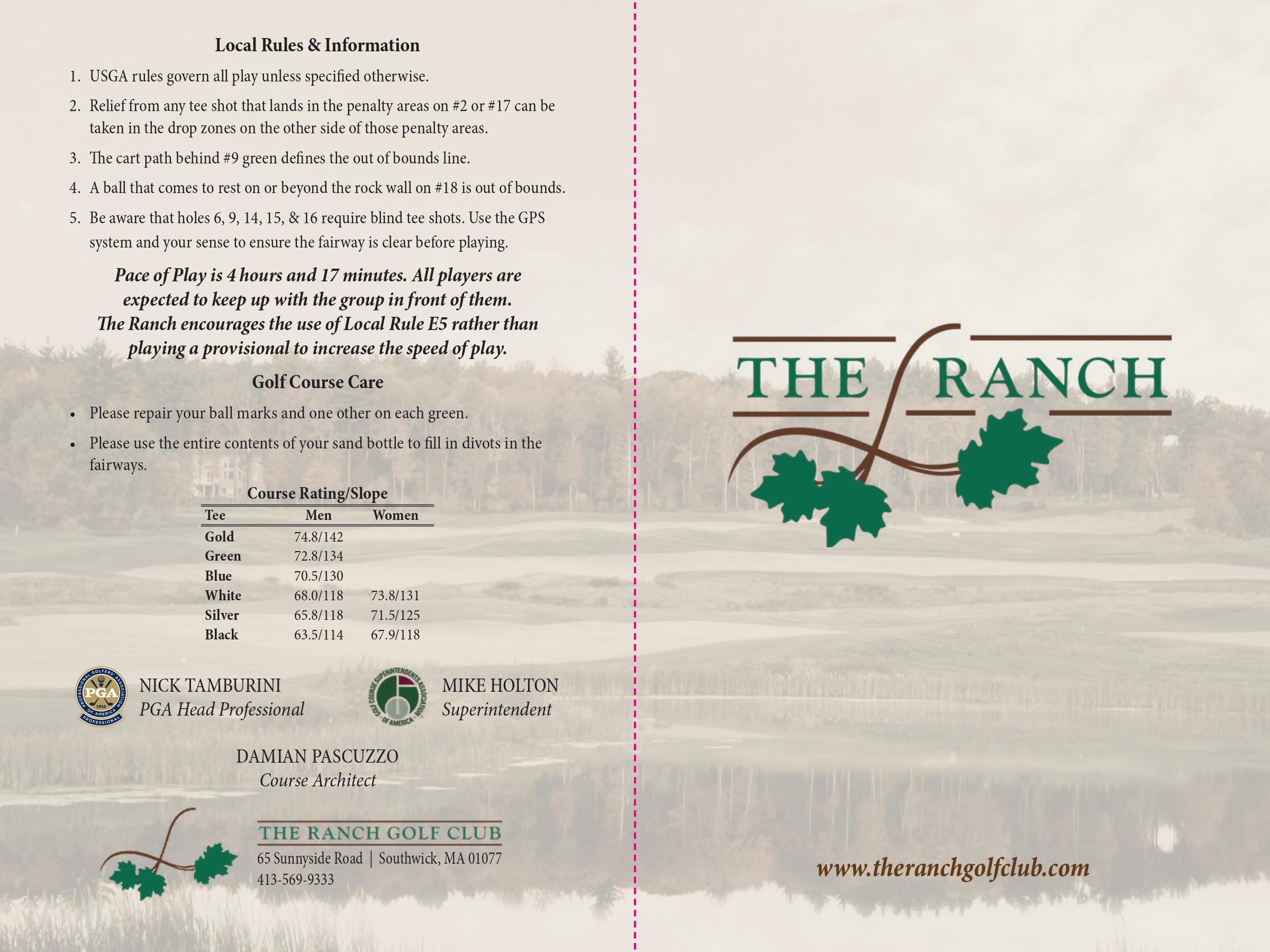 Ranch Scorecard